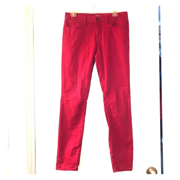 LOFT Denim - Ann Taylor Loft skinny pink jeans